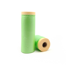 Portable car paint automotive masking film with tape